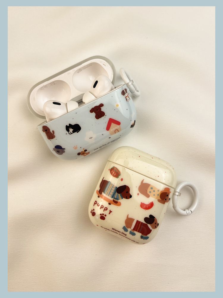 Ins Custodia protettiva per cani piccola e carina 3 adatta per auricolari Airpods Custodia morbida Secondo Bluetooth wireless 1 Terzo_voghion.com