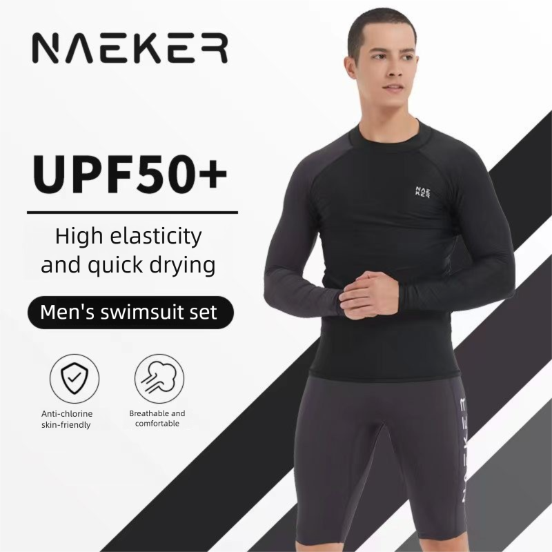 2024 New Men's Diving Quick-Dry Sports Jellyfish Long Sleeve Sun Protection Surfing Suit Customizable Swimsuit_voghion.com