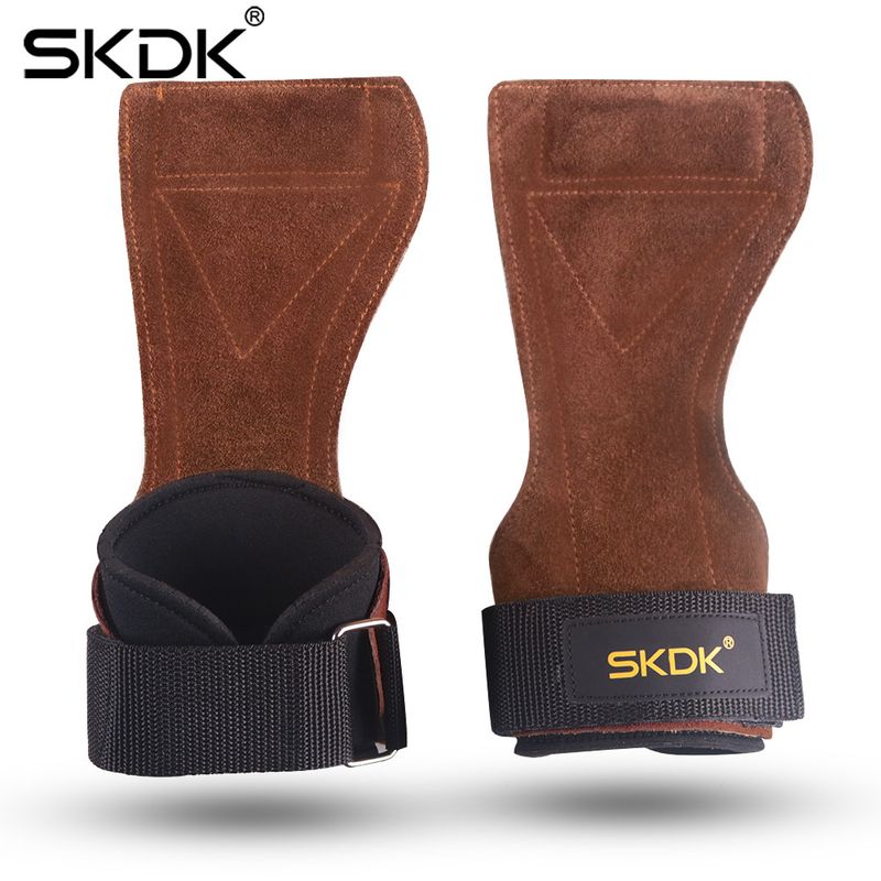 Fitness-Handgelenkschutz aus Rindsleder, rutschfest und verschleißfest, Griffband für Kreuzheben, Schutzausrüstung, grenzüberschreitend_voghion.com