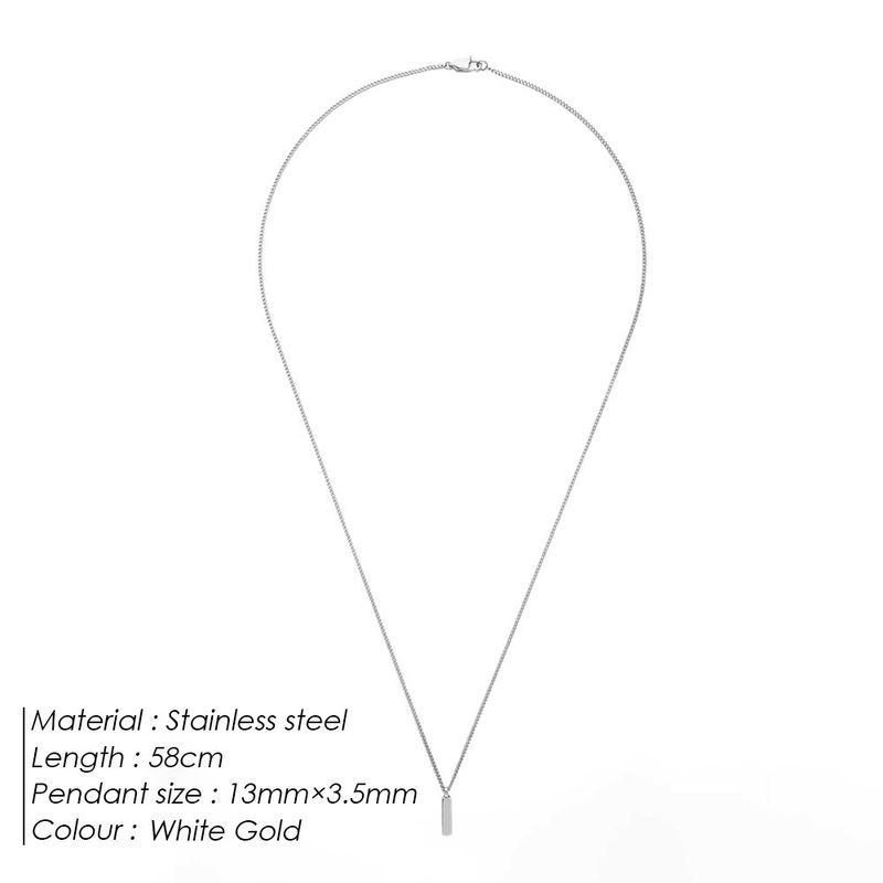 Catena per clavicola leggera minimalista da uomo, stile bohémien cubano, semplice, versatile e di personalità._voghion.com