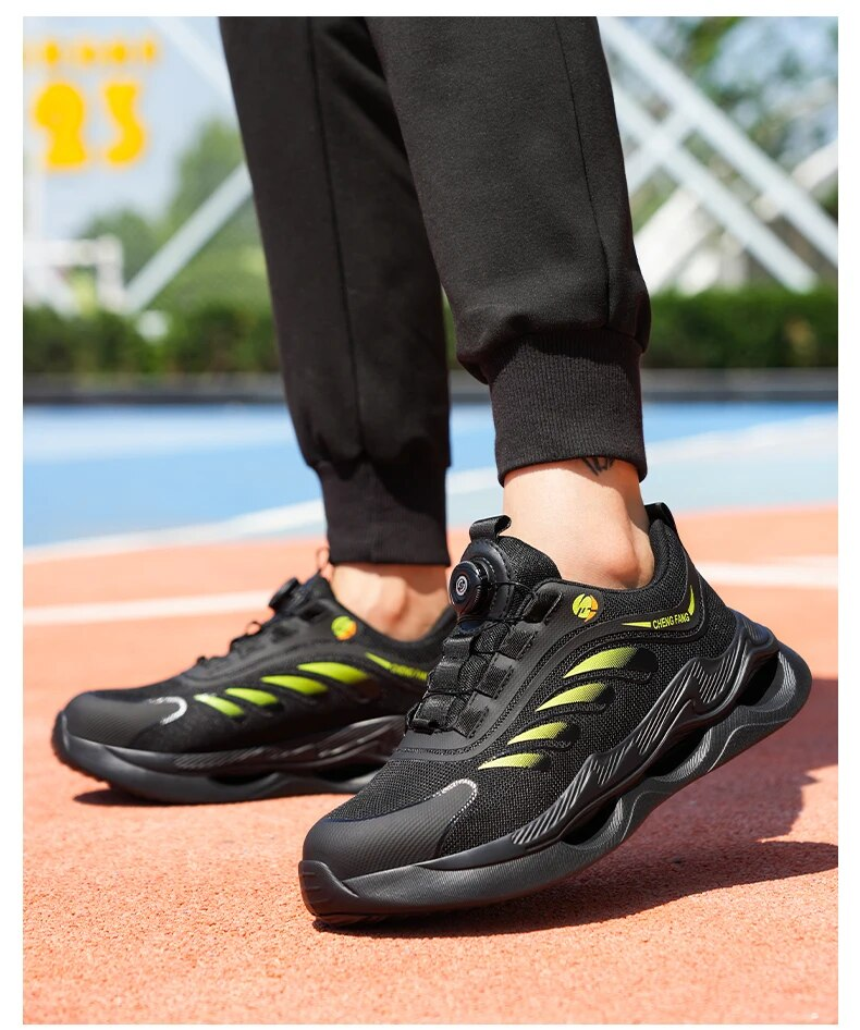 Kvalitetssäkerhetsstövlar Rotary Spänne Sneakers Oförstörbara Anti-smash Anti-punktering Arbetsskor för män_voghion.com