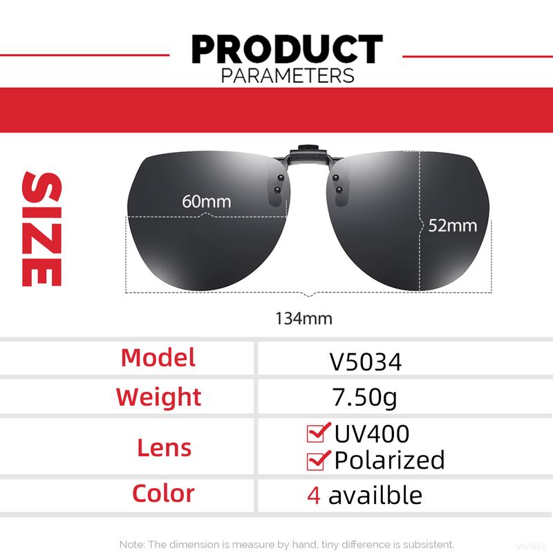 Lunettes de soleil polarisées à clipser pour homme VIVIBEE - Miroir bleu - Verres gris UV400 - Pour la conduite de nuit_voghion.com