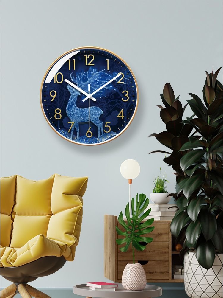 Yipula 7109 Horloge murale à quartz simple et créative pour salon, maison, restaurant, personnalité moderne_voghion.com
