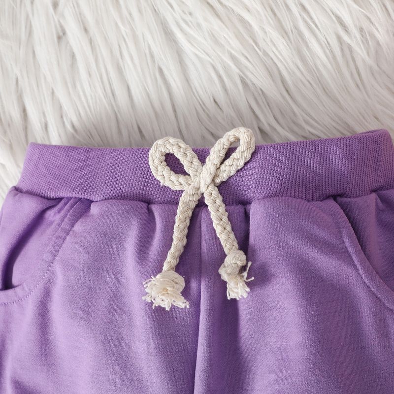 2024 Carino neonato e bambino piccolo abbigliamento per bambini lettera ricamata felpa con cappuccio pantaloni set_voghion.com