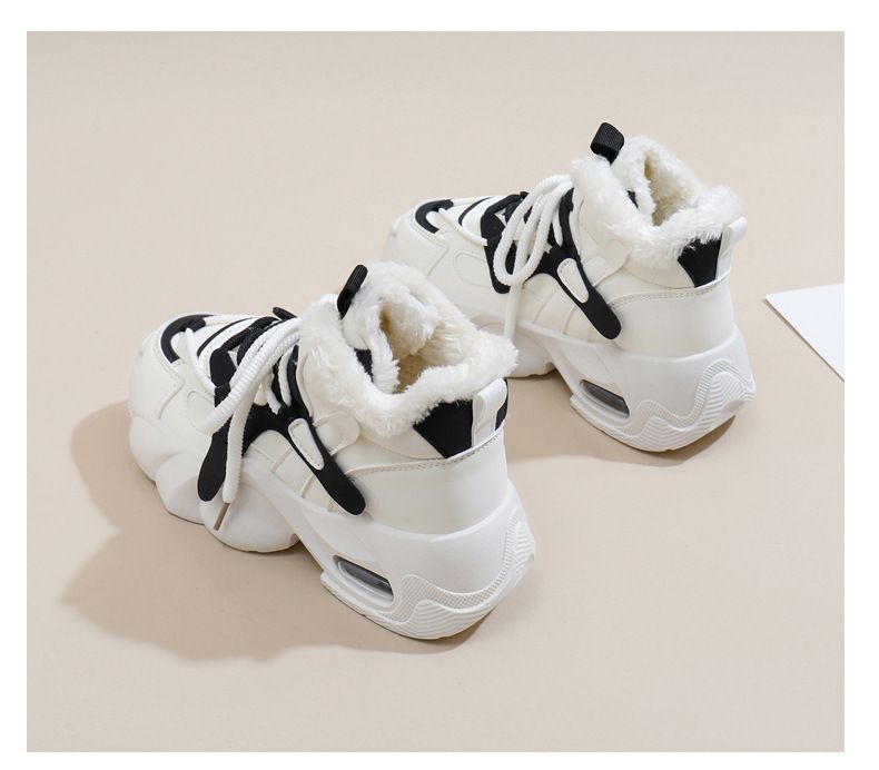 Nuovo velluto ispessito caldo inverno freddo neve stivali antiscivolo studente piattaforma cotone scarpe da donna_voghion.com