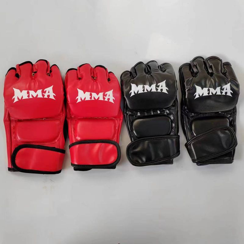 Halbfinger-Boxhandschuhe für Sanda, Muay Thai, Kampfsport, Unisex, Erwachsene, trendig_voghion.com