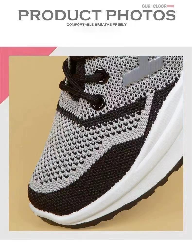 Spomladi in poleti novi ženski modni športni mrežasti zračni tekaški copati Flyknit_voghion.com