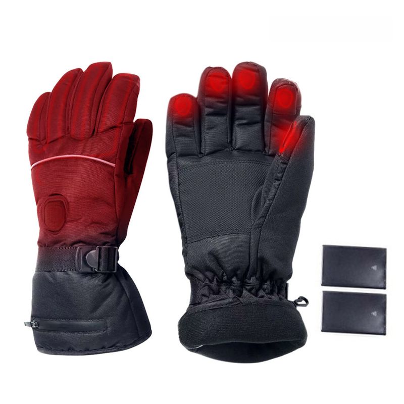 Gants de cyclisme chauffants pour ski en plein air, cyclisme, gants chauffants électriques épais, gants chauffants résistants au froid et à la charge avec écran tactile_voghion.com