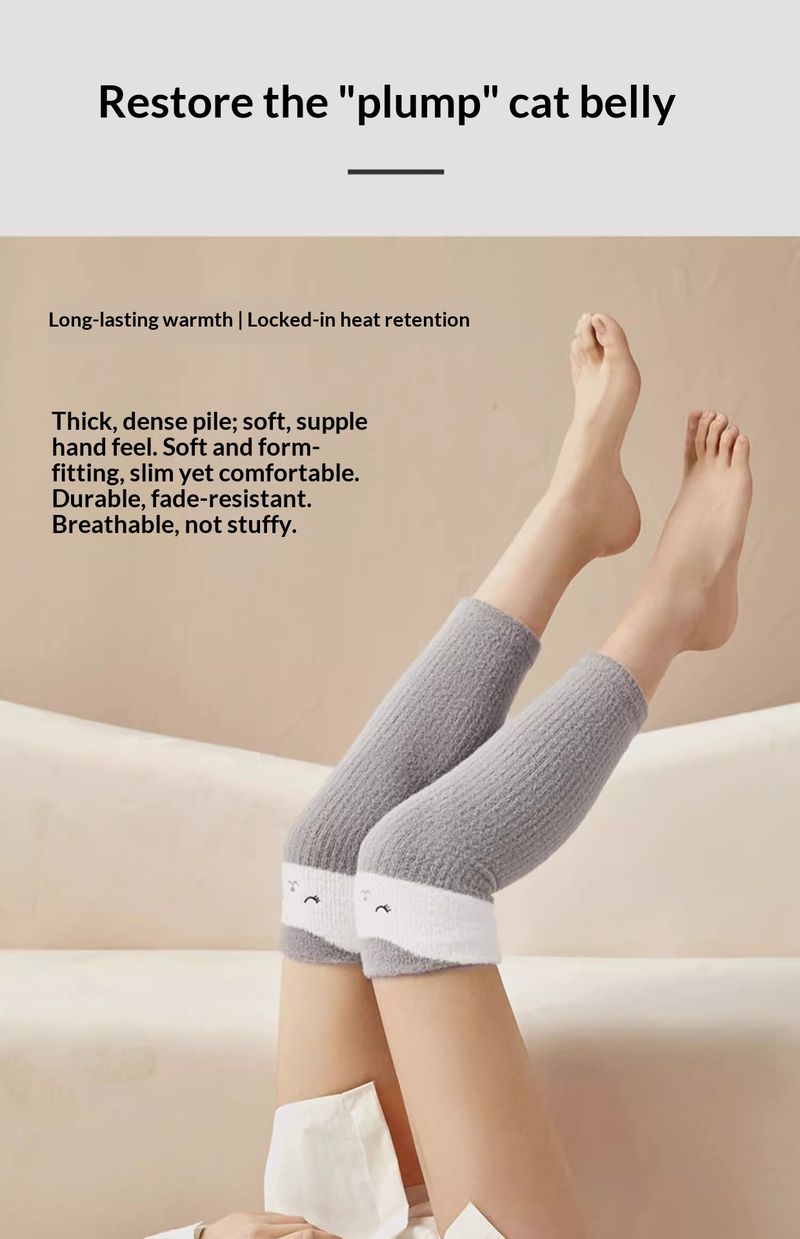 Genouillères et chaussettes chauffantes infrarouges pour chat, doublées en polaire, pour protéger ses pattes froides en automne et en hiver._voghion.com