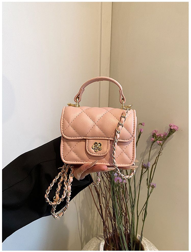2024. aasta kevad, uus väike aromaatne stiil, mood mini laste vanematele mõeldud aksessuaarid käeshoitav kett Crossbody kott_voghion.com