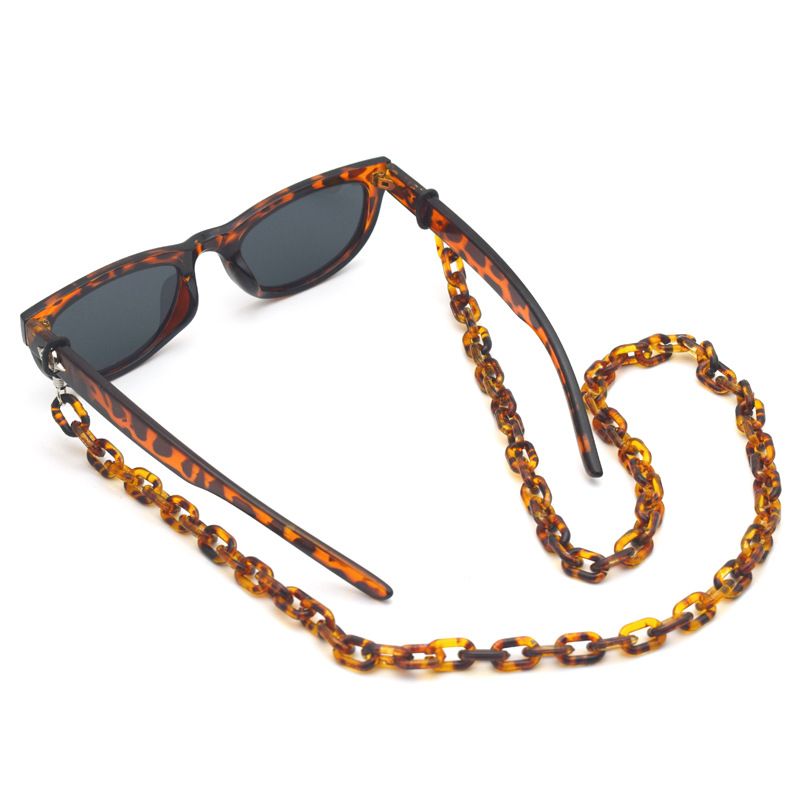 and Acrylic Anti-Slip Anti-Lost Hanging Chain Glasses Mask Rope Leopard Color_voghion.com