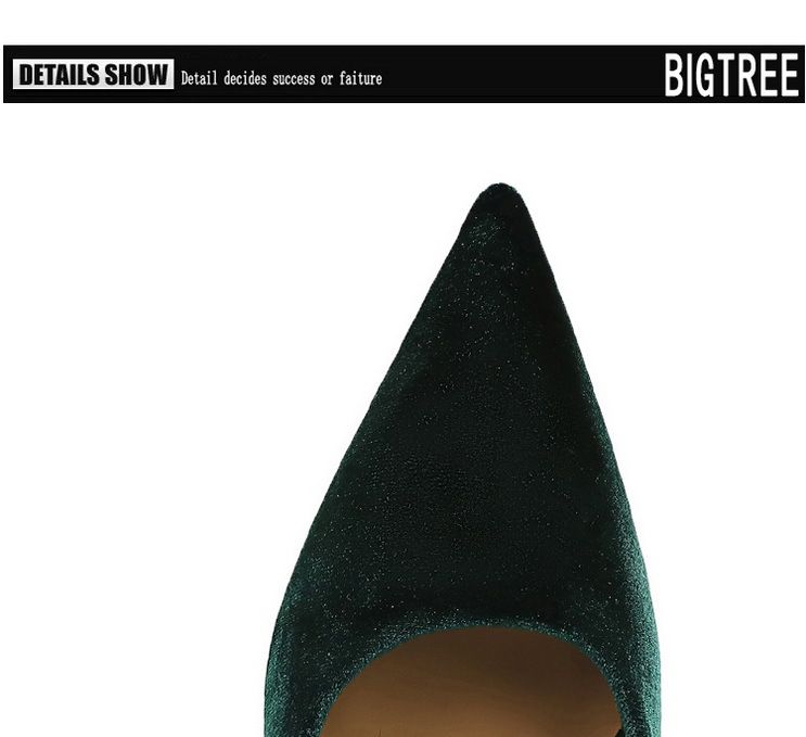 6188-9 Zapatos sencillos de moda para banquetes, de tacón alto y grueso, de gamuza y terciopelo del oeste, con boca poco profunda y puntiagudos_voghion.com