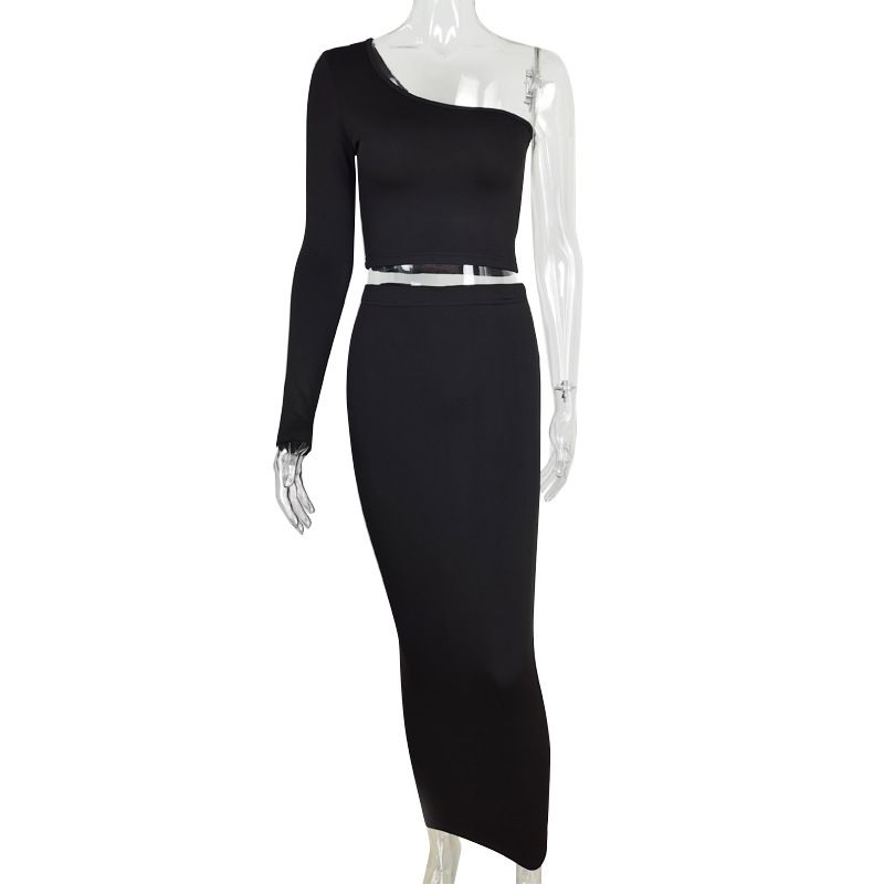 Sexy zweiteiliges modisches Anzugkleid für Damen_voghion.com