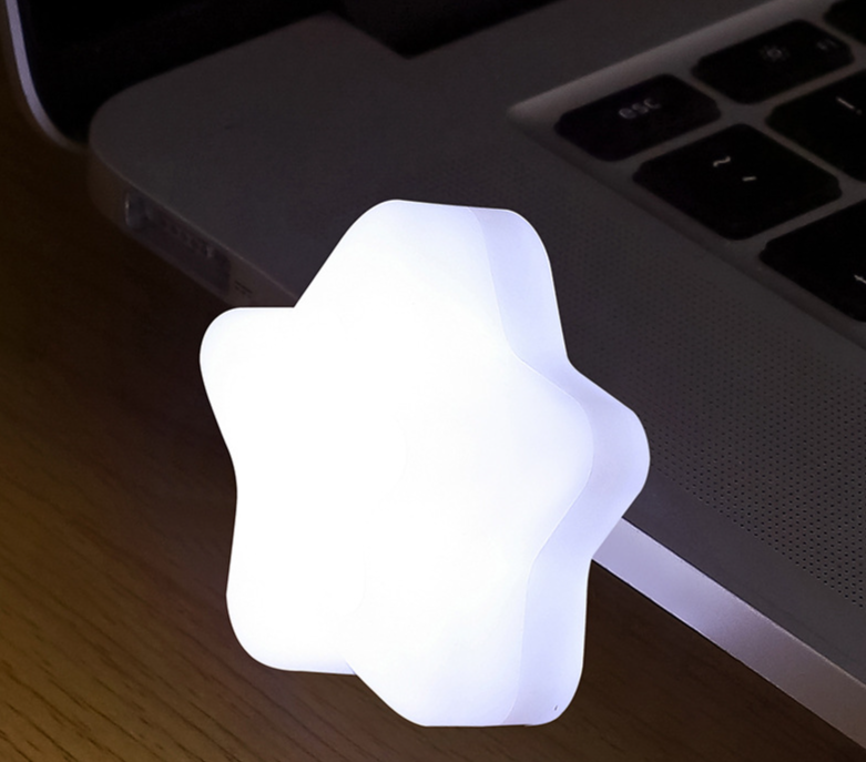 USB Energiesparende Schlafzimmer Nacht Nacht Power Bank Tragbare Notfall Augenschutz LED Atmosphäre Stern Licht_voghion.com