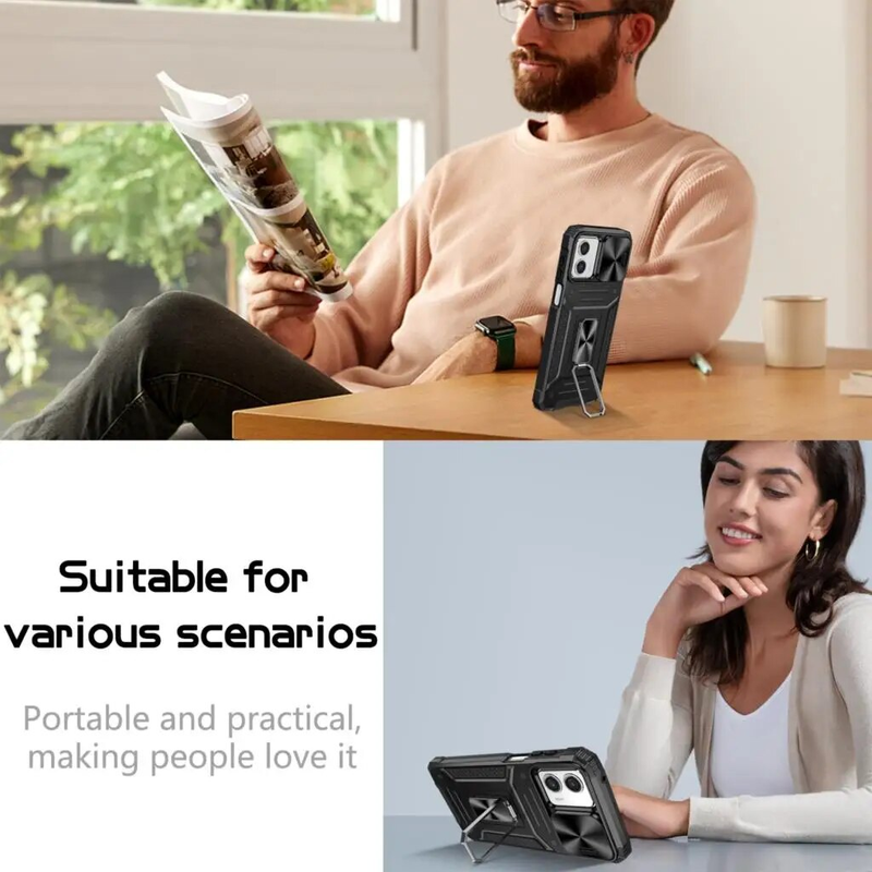 Etui na telefon Motorola Moto G POWER 5G /G 5G/G 4G/G PLAY 2023 G13 G23 G53 Odporne na wstrząsy, odporne na brud, z podpórką_voghion.com