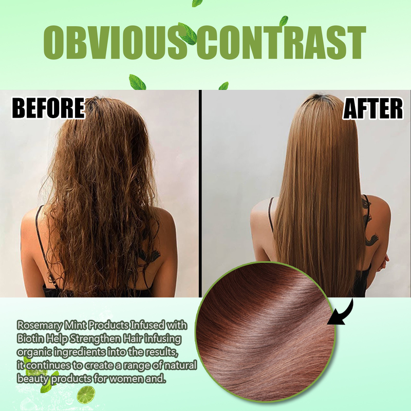 Lo shampoo alla menta e rosmarino EELHOE ripara i capelli secchi, furiosi, nutrienti, lisci e resistenti_voghion.com