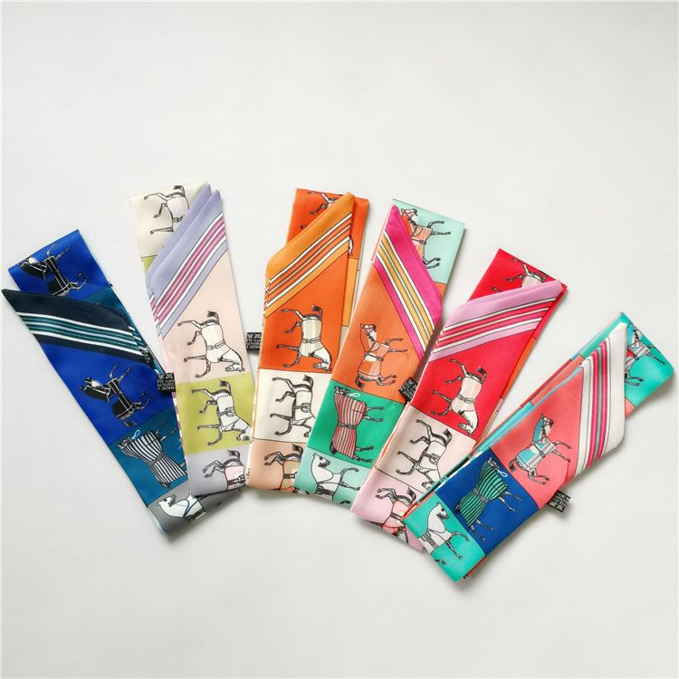 Summer New Product Simulation Silk Mom Gift Women's Binding Bag Small Scarf Ribbon_voghion.com