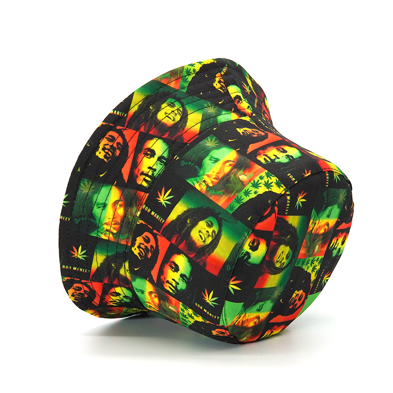 New Arrivals Bocca Bob Marley Bucket Hat Rökande män Tryck Jamaicanska herrhattar Panama Fishermen Keps Dubbla sidor Vikbar Ny stil_voghion.com