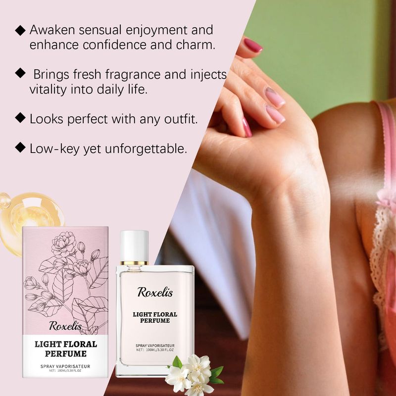 Let duftende blomsterparfume Elegant let blomster Blød duftende Frisk charmerende vedvarende parfume 100ml Stor kapacitet_voghion.com