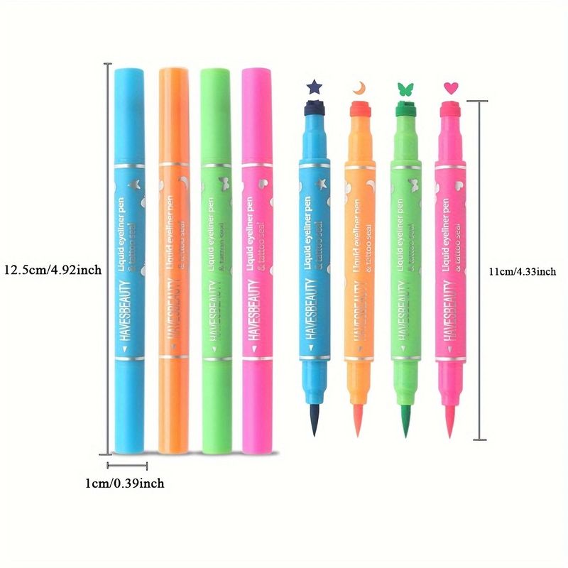 sigillare quattro colori eyeliner impermeabile trucco da palcoscenico pittura estremamente fine non sbavature Halloween eyeliner_voghion.com