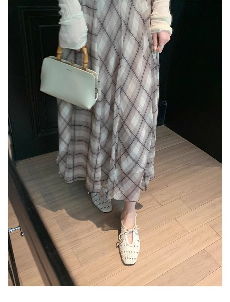 lace Up Vacation Back Strap Single Shoes 2025 Spring And Summer New Women's Fashion Exquisite Versatile Wear Comfortable_voghion.com