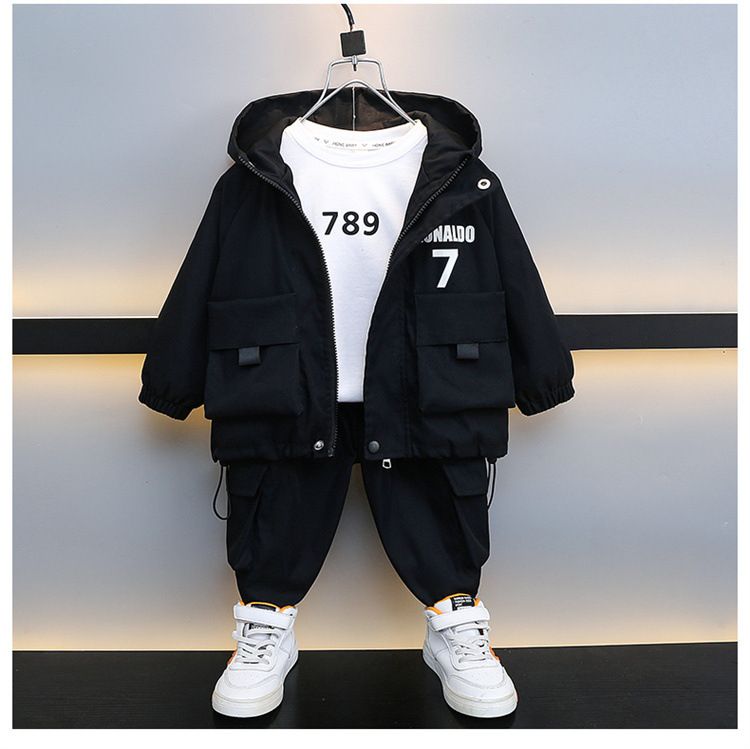 Set 2024 New Collection for Small Medium sized Children, Boys' Spring and Autumn Sports Two piece Set, Children's_voghion.com