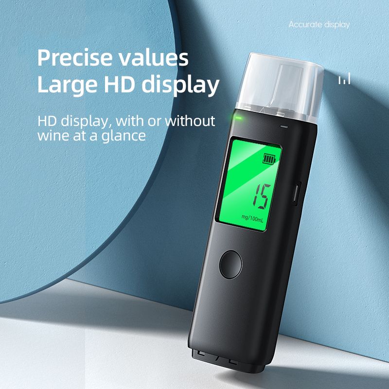 Alcohol Tester Quick Response Professional LCD Digital Display Alcohol Detector for drunk driving Alcohol Breathalyzer alcotest_voghion.com
