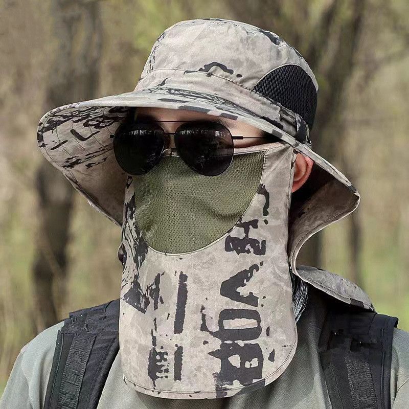 New Arrivals Summer Sun s UV Protection Outdoor Hunting Fishing Cap For Men Women Hiking Camping Visor Bucket Neck Flap Fisherman_voghion.com