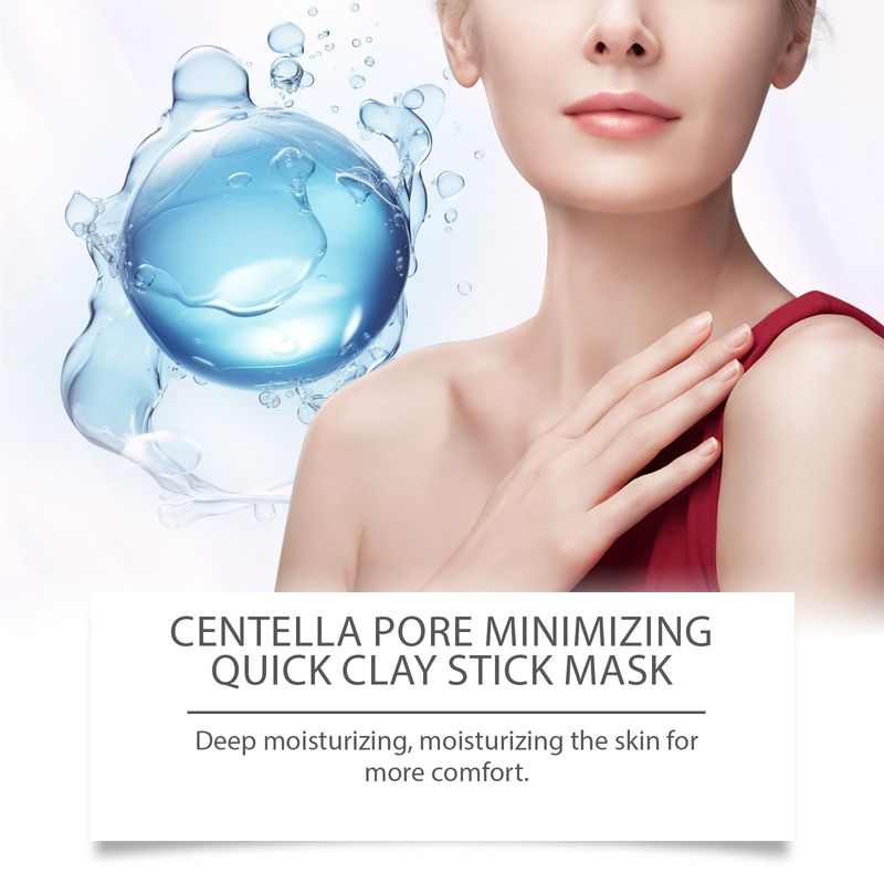 EELHOE Centella Asiatica Clay Cleansing Stick Maschera viso idratante profonda e lenitiva per la pelle_voghion.com