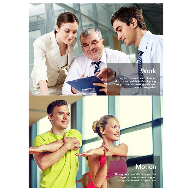 Digital Display Wireless Bluetooth Earphone 3D Stereo Solid Color Bone Conduction Headphones Fashion Long Endurance_voghion.com