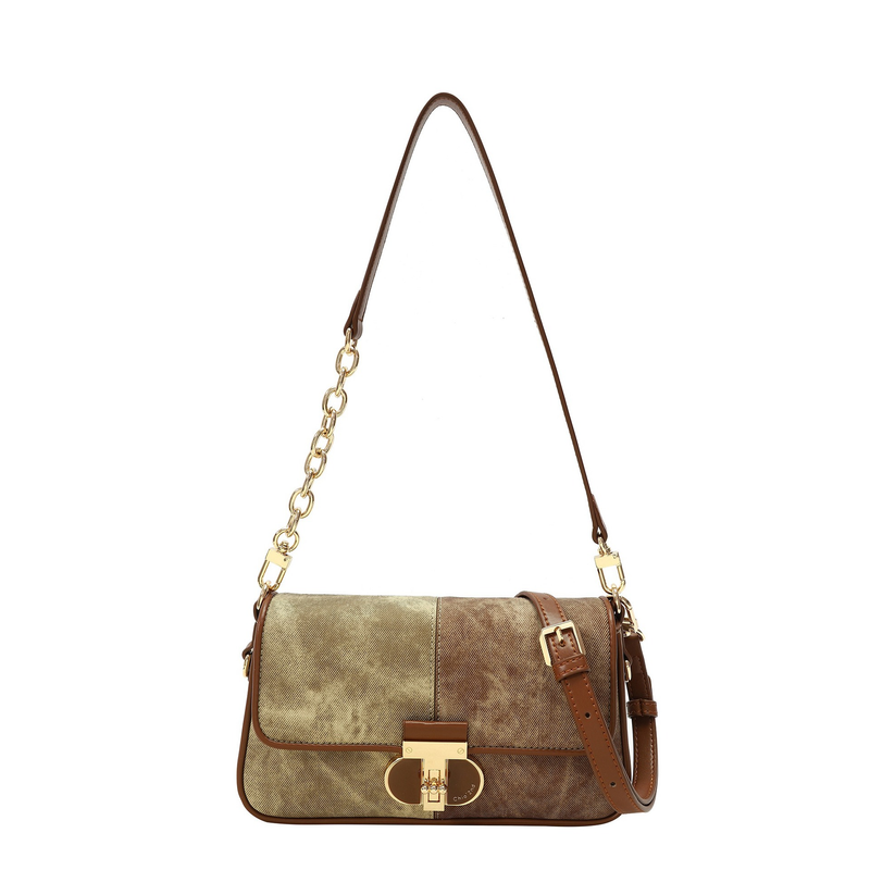 Pittura a olio colorata in ba quadrata piccola da donna 03 Nuova versatile tracolla a spalla singola sotto le ascelle per l'autunno e l'inverno_voghion.com