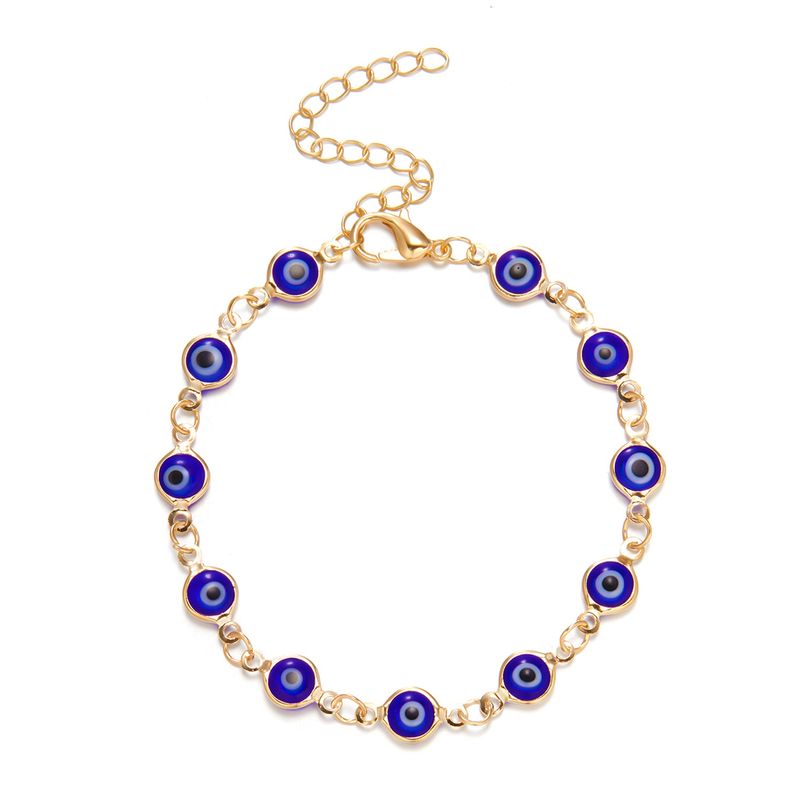 Braccialetto bohémien turco contro il malocchio | Design vintage regolabile | Amuleto colorato rivestito in resina epossidica | Lega ipoallergenica | Regalo di gioielli bohémien protettivi_voghion.com