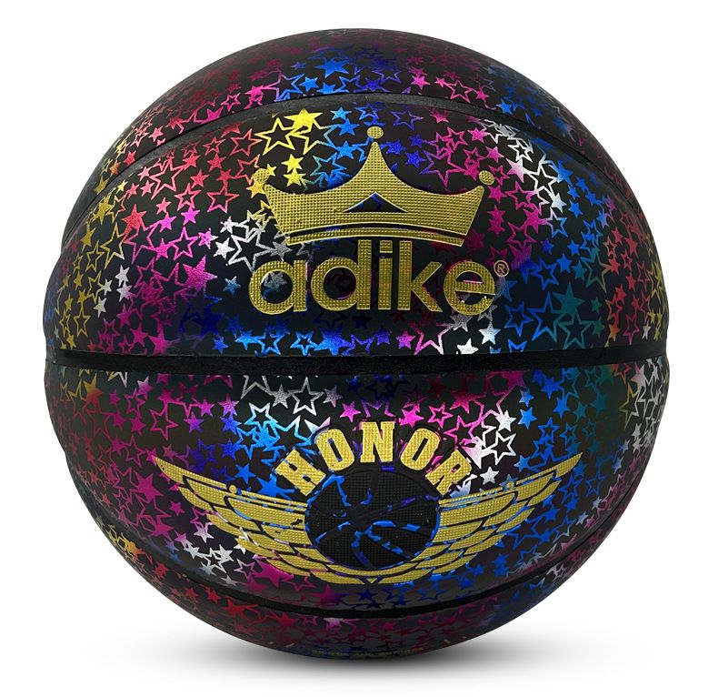 Palla da basket riflettente piena di stelle modello come regalo di compleanno per il fidanzato n. 7 Palla da basket Palla da basket_voghion.com