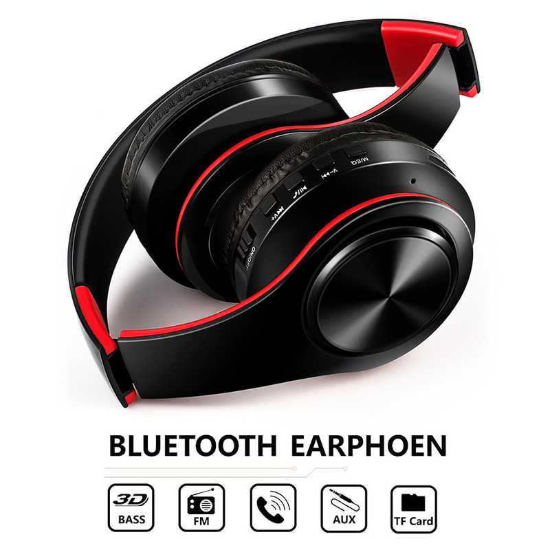 Skládací stereo bezdrátová sluchátka Bluetooth 4.0 Náhlavní soupravy s těžkými basy s mikrofonem_voghion.com