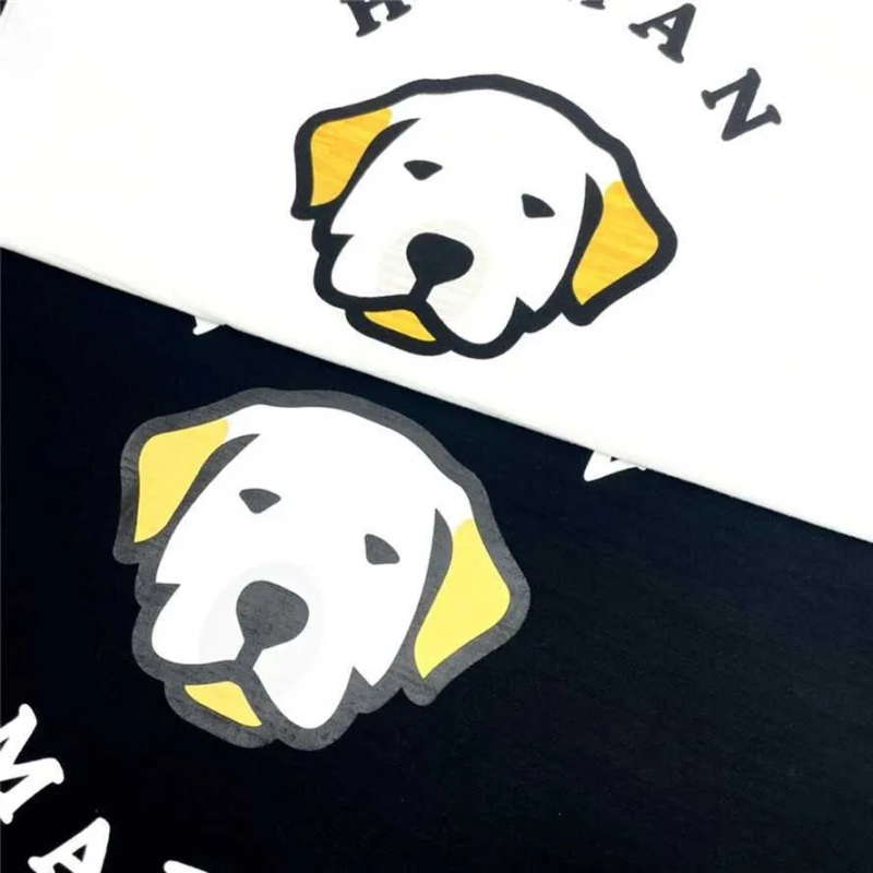 Muške majice kratkih rukava s printom psa 2022. Majica kratkih rukava s printom psa, HUMAN MADE Muškarci Žene 1 majica najkvalitetnije kvalitete, gornji dio odjeće T221202_voghion.com