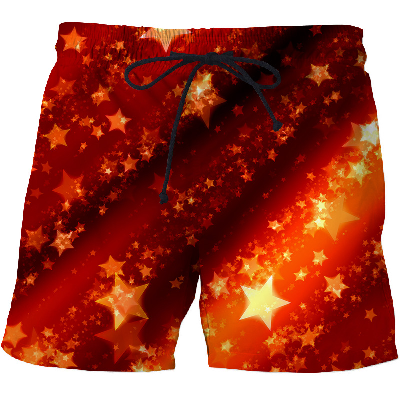 3D-Shorts, Sommer, neue, schnell trocknende Strand-Badeshorts, Herren-Hip-Hop-Shorts, Strandbekleidung_voghion.com