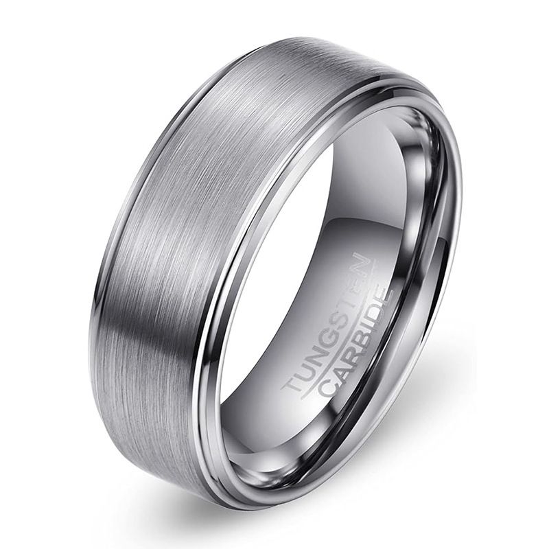 High-End Sense Pair Neuer Herren-Business-Schmuck Wolframstahlring Einfaches Nischenzubehör_voghion.com