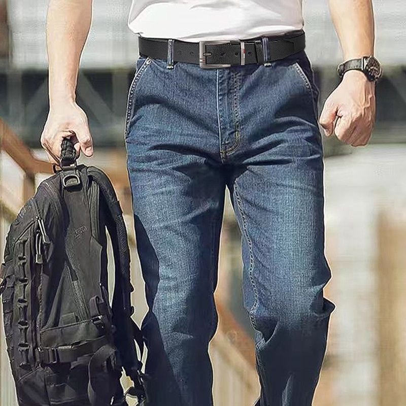 VOOTHOST Neue herren Gürtel Legierung Dornschließe Casual Jeans Gürtel Männlichen Alle-spiel Leder Formale Business Designer Bund VB238_voghion.com