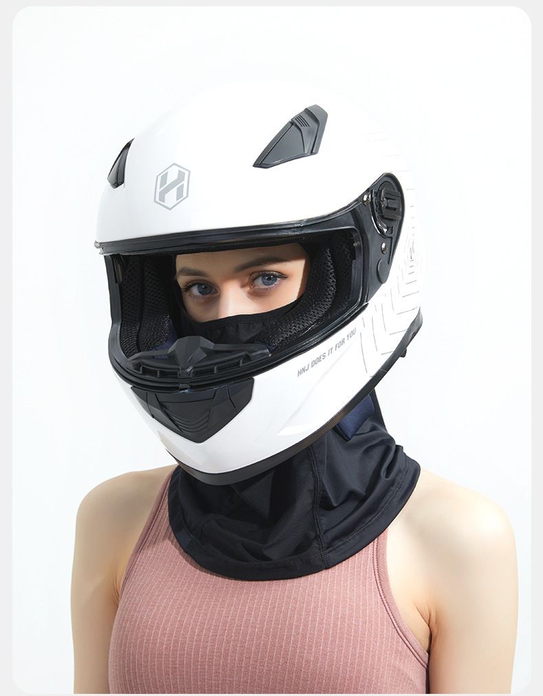 Riding Sun Mask, Motorcycle With Inner Lining Of Men's Women's Ice Silk Scarf, Spring And Summer UV Protection Hood Mask_voghion.com