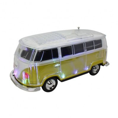 EONKO WS-267BT Crystal Car Shape Bus Bluetooth Speaker with TF USB FM AUX Handsfree LED Light_voghion.com