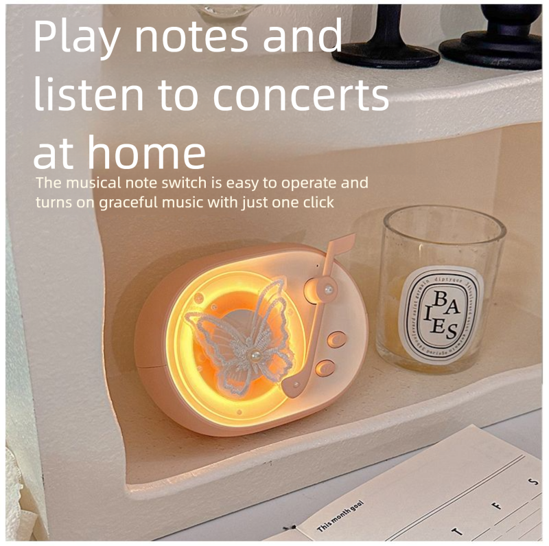 Głośnik Bluetooth Shouxing Flowing Niche o wysokiej wartości, atmosfera, lampka nocna, prezent urodzinowy dla dziewcząt, festiwal Qixi_voghion.com
