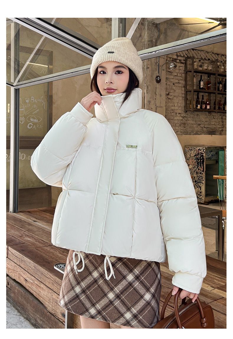 Piumino leggero da donna - Cappotto invernale corto, ampio e caldo con design elegante, capospalla comodo e alla moda_voghion.com