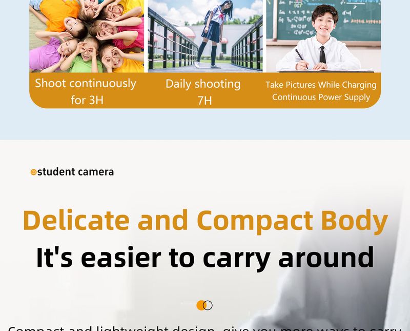 Neue Einstiegsklasse für Studenten, Mini-Digitalkamera für den Heimgebrauch, Alternative zur CCD-Kamera für Kinderfotografie_voghion.com