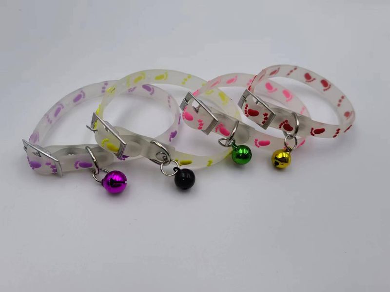 Collare per animali domestici in silicone luminoso per cani e gatti che assorbe la luce notturna_voghion.com