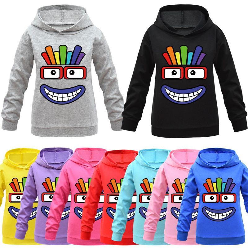 Children's Fashion Men's Women's Hoodies, Big Boy Cartoon Boys and Girls Sports Top_voghion.com