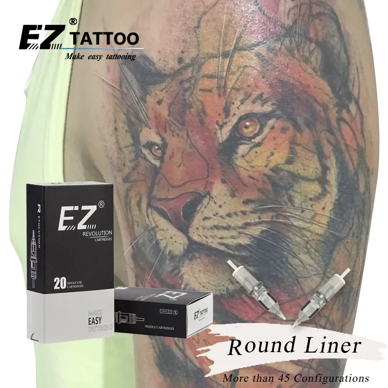 Aghi per tatuaggio EZ Tattoo Needles Revolution Cartuccia Round Liner # 10 Ago da 0,30 mm RC1003RL RC1005RLRC1007RL RC1009RL_voghion.com