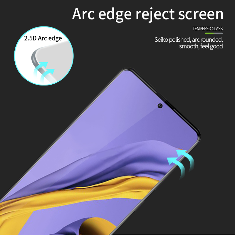 1 vnt Samsung Galaxy A51 stiklo ekrano apsauginė plėvelė Pilna klijuojama plėvelė Samsung Galaxy A51 grūdintas stiklas, skirtas Samsung Galaxy A51_voghion.com