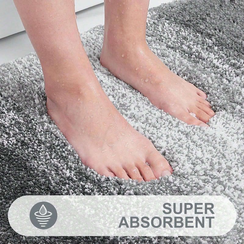 Verdickter, mehrfarbiger, saugfähiger, rutschfester Toilettenteppich für den Eingangsbereich, schmutzabweisende Fußmatte für das Badezimmer_voghion.com