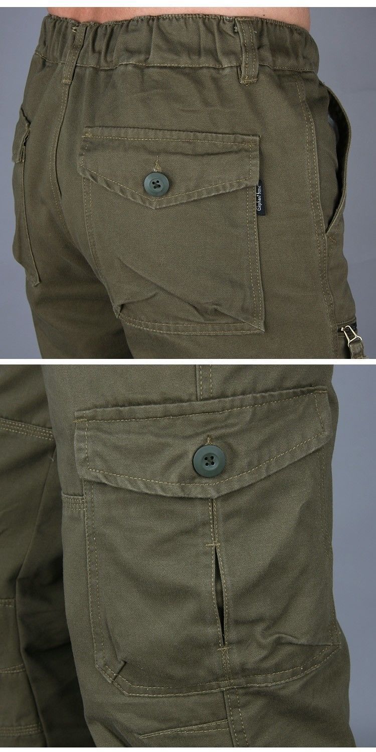 Men's Clothing Wholesale new multifunctional outdoor casual pants men's overalls multi pocket trousers loose tactical pants mountaineering travel_voghion.com
