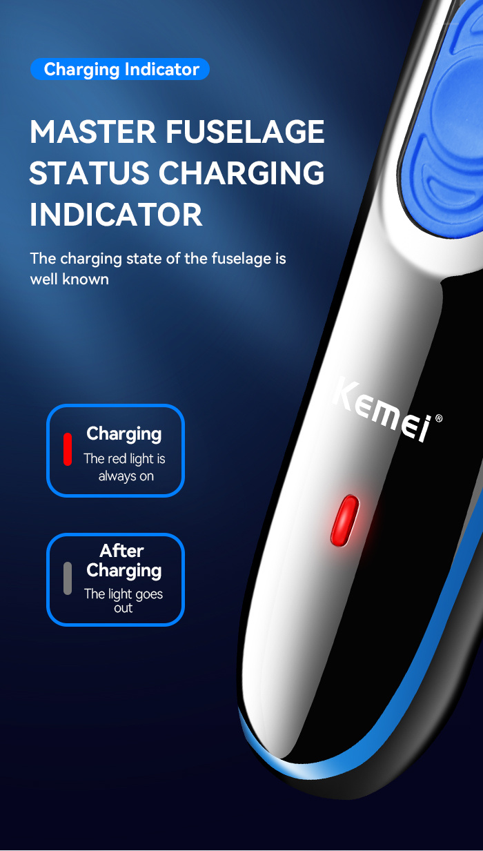 USB Mini Led Trimmer Professzionális Hajvágó Kemei Km-319 Új Design Hajvágó Gép Trimmer Vágó Nyírók_voghion.com